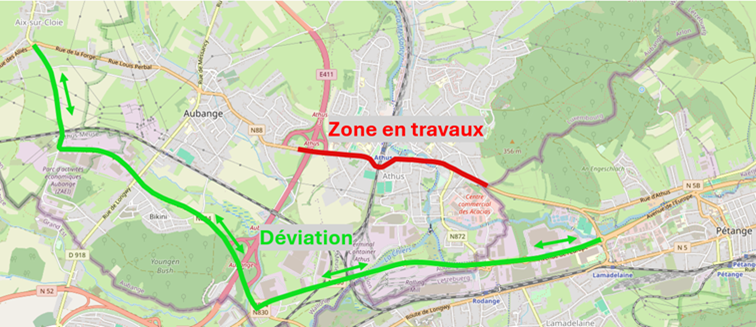 Traversée d’Athus : Lancement d’un chantier de réhabilitation de revêtement